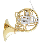 Doppelhorn Modell 103 von Gebr. Alexander mit abschraubbarem Schall